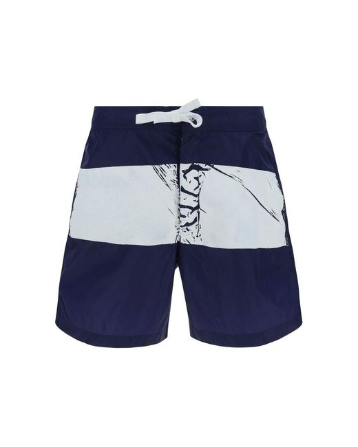 Stone Island Blue Bermuda Shorts for men