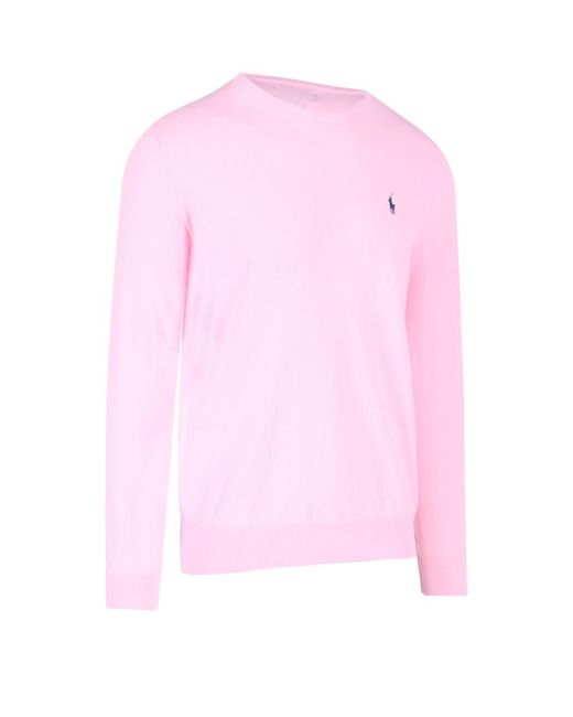 Polo Ralph Lauren Pink Logo Sweater for men