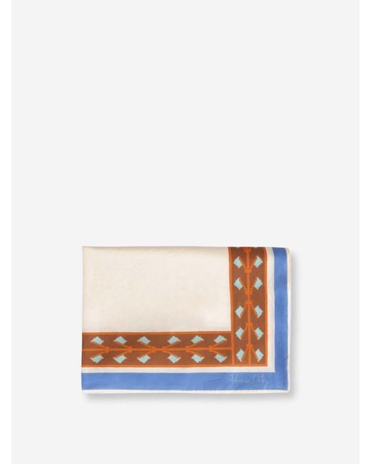 Johanna Ortiz White Cotton Pareo Scarf
