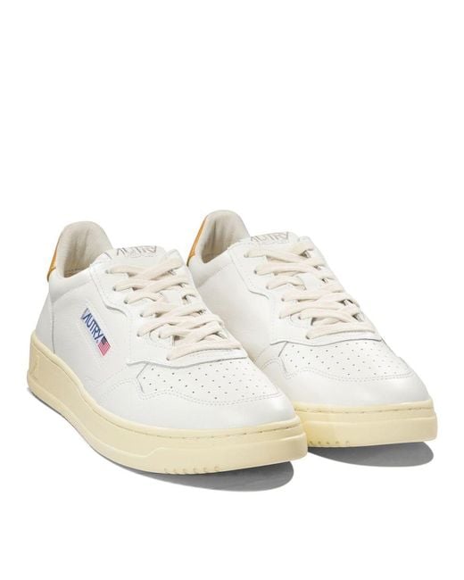 Autry White "Medalist" Sneakers for men