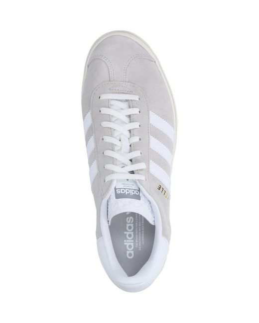 Adidas White 'gazelle Bold' Sneakers