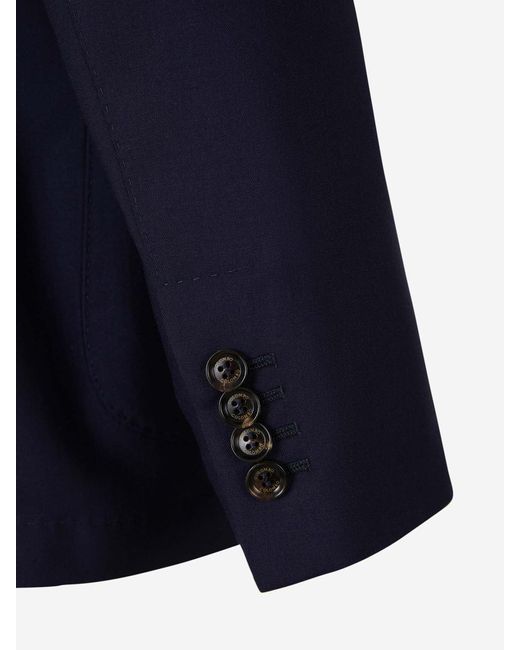 Colombo Blue Ultralight Cashmere Blazer for men