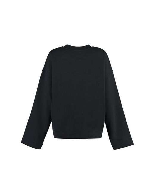 Moncler Black Cotton Crew-neck Sweatshirt