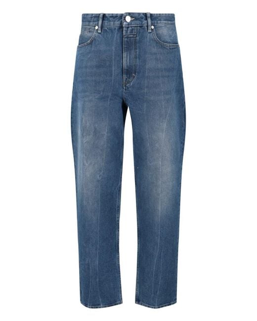 Closed Blue Straight Jeans for men