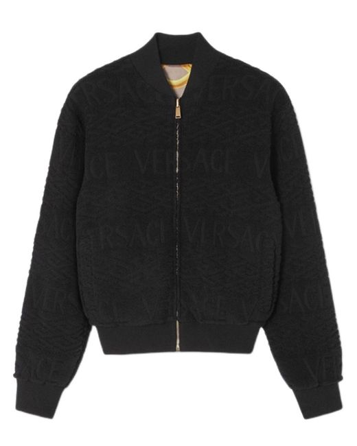 Versace Black Knit Outwerwear for men