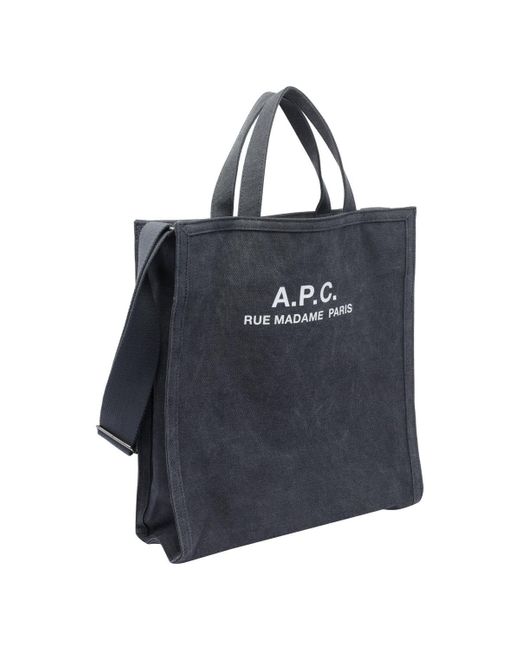 A.P.C. Blue Recuperation Shopper Bag for men