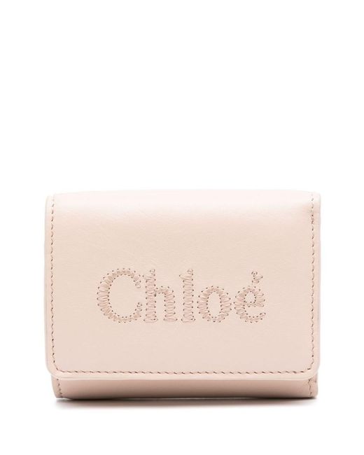 Chloé Pink Sense Leather Wallet