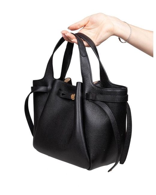 Tory Burch Black Leather Satchel Bag
