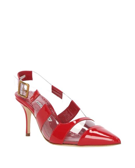Manolo Blahnik Red Sandals