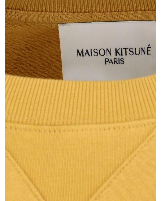 Maison Kitsuné Yellow Maison Kitsune' Sweaters for men
