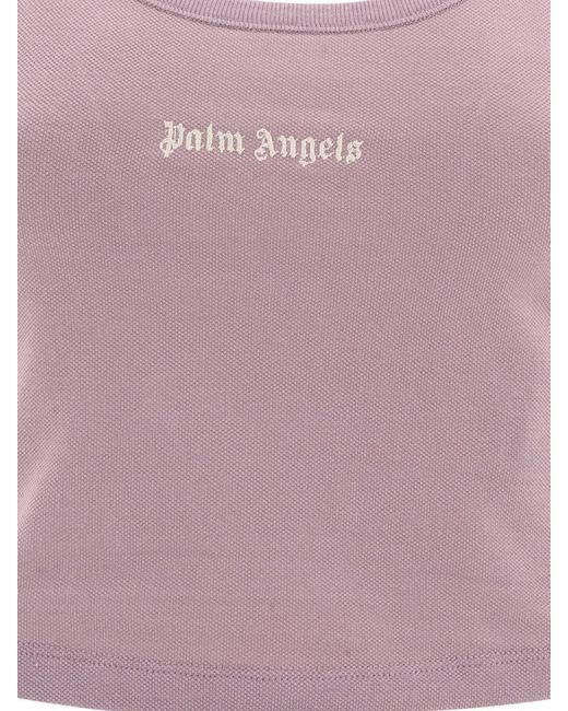 Palm Angels Pink "Classic Logo" Tank Top