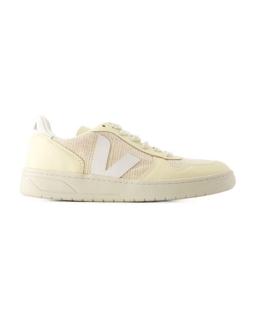 Veja White V-10 Sneakers