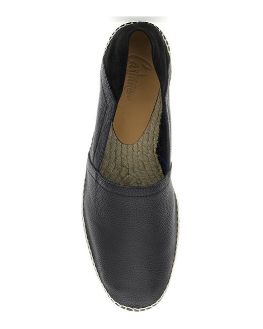 Castaner Black 'Polo' Espadrillas With Braided Raphia Sole for men