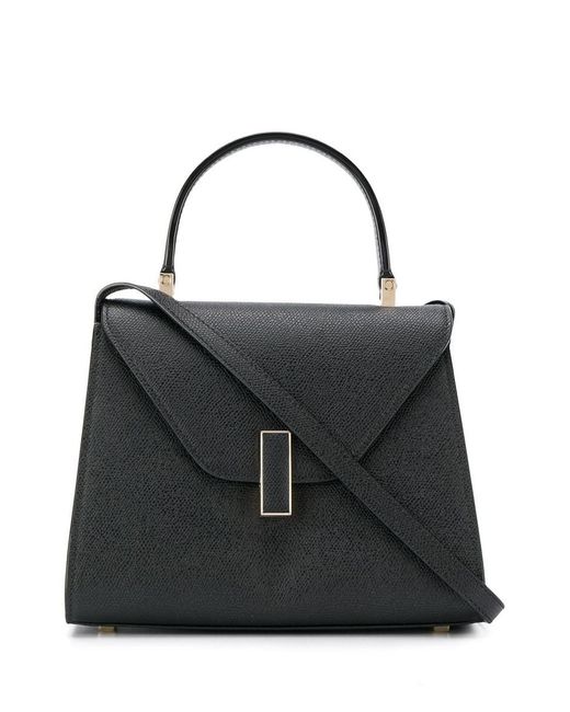 Valextra Black Iside Mini Leather Handbag