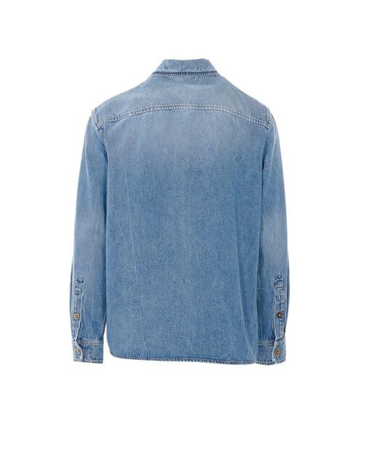 Versace Blue Shirts for men