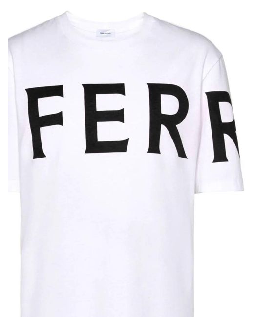 Ferragamo White T-shirts And Polos for men