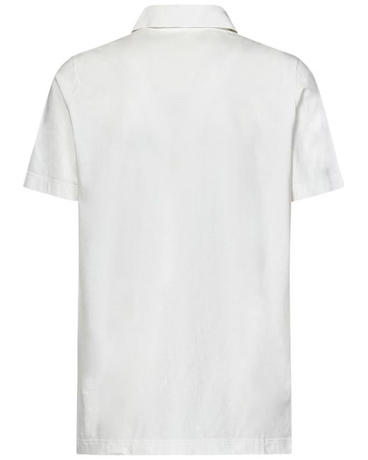 Sease White T-Shirt Crew Polo Shirt for men