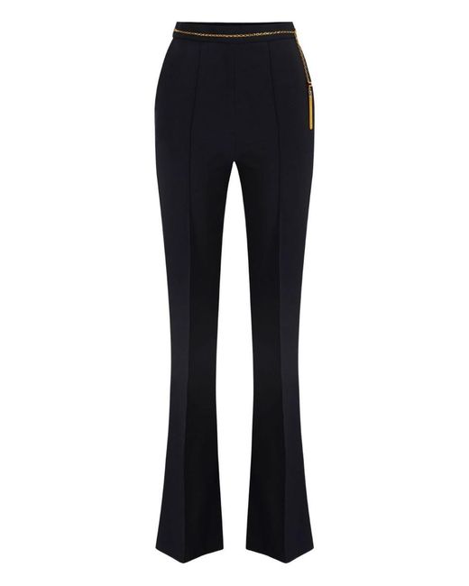 Elisabetta Franchi Blue Trousers