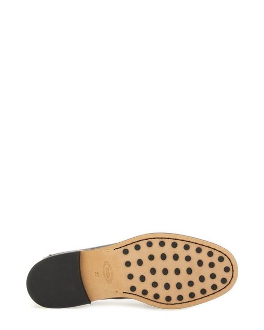 Tod's White Leather Loafer