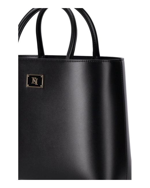 Elisabetta Franchi Black Bag With Logo