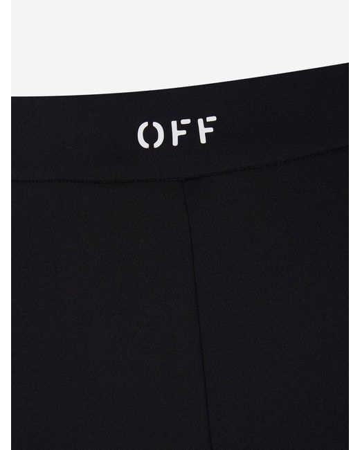 Off-White c/o Virgil Abloh Black Off- Flare Logo Leggings