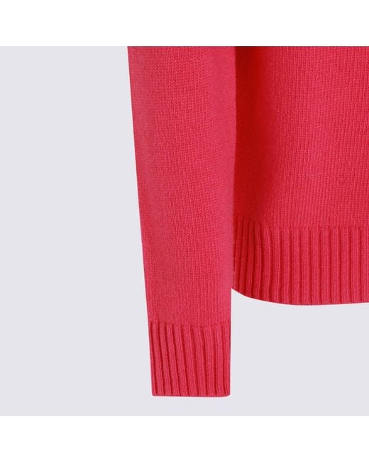 Seven Gauge Pink Fucsia Wool Knitwear for men