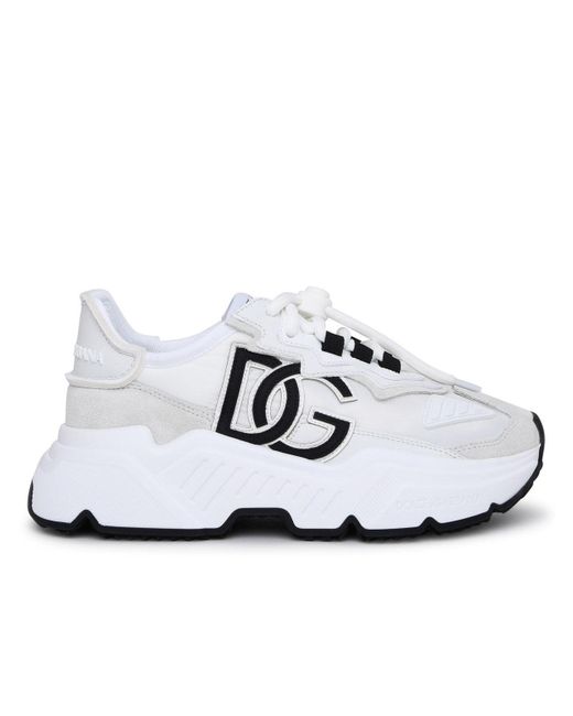 Dolce & Gabbana Synthetic White Nylon Blend Daymaster Sneaker | Lyst