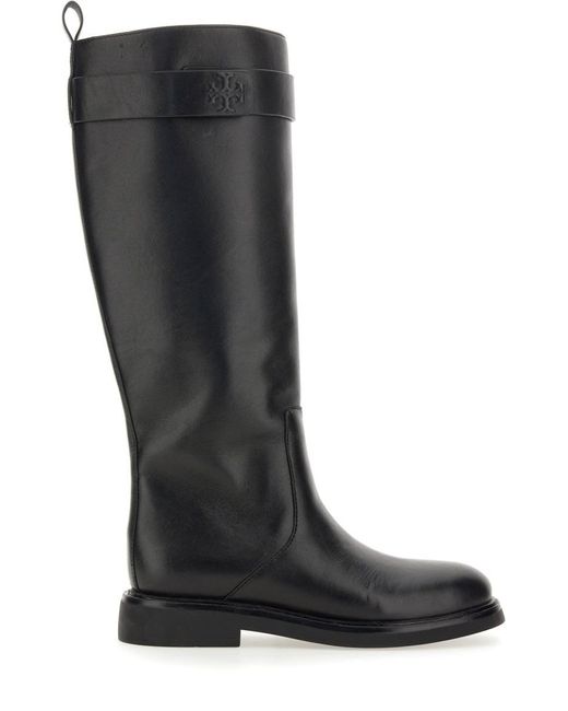 Tory Burch Black Leather Boot