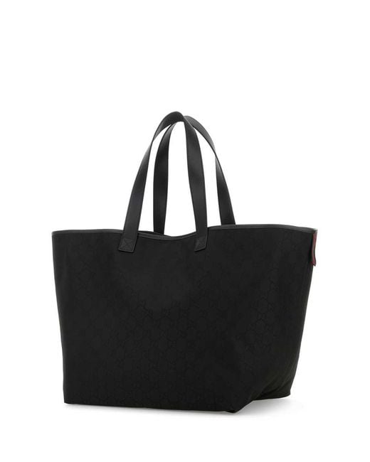 Gucci Black Fabric Shopping Bag for men