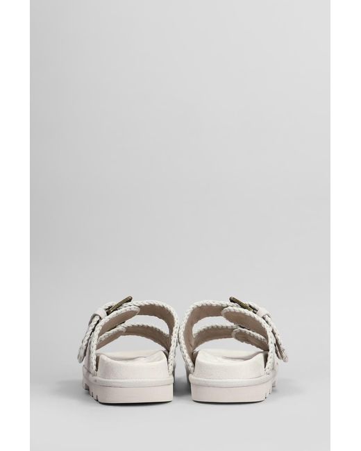Mou White Low Bio Flats
