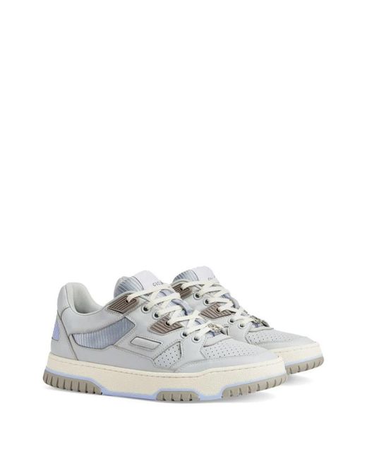 Gucci White Panelled Low-top Sneakers