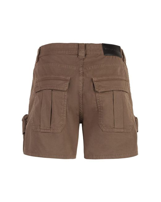 Pinko Brown Porta Cotton Shorts