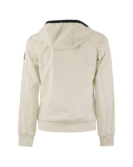 Woolrich Natural Softshell Hoodie for men