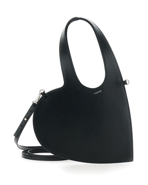 Coperni Black 'Baby Heart' Blaxk Heart Shaped Crossbody Bag With Adjustable And Removable Shoulder Strap