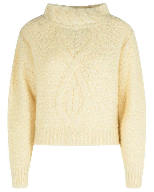 Isabel Marant Natural 'Romane' 'Ecru' Alpaca Blend Sweater