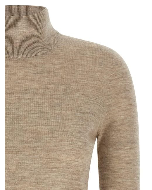 Max Mara Natural 'Meana' Turtleneck Sweater