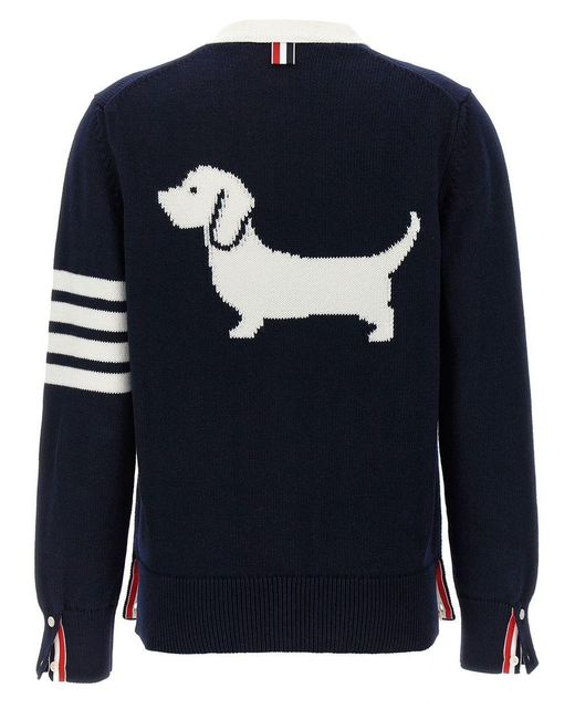 Thom Browne Blue Hector Sweater, Cardigans