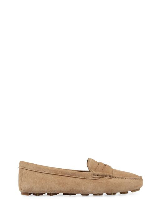 Miu Miu Brown Suede Loafers