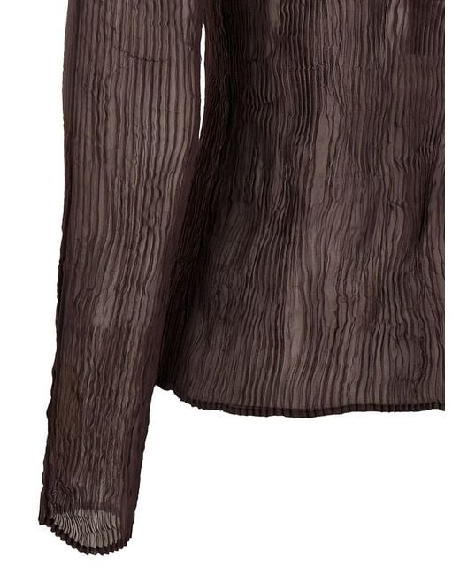 Issey Miyake Brown 'chiffon Twist 1' Sweater