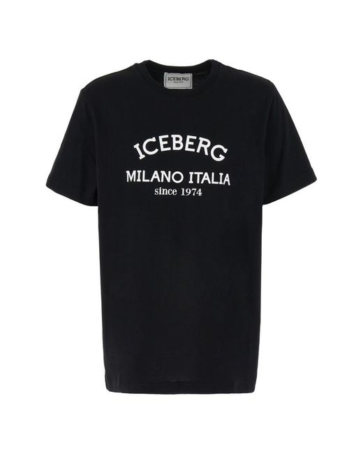 Iceberg Black T-Shirt for men
