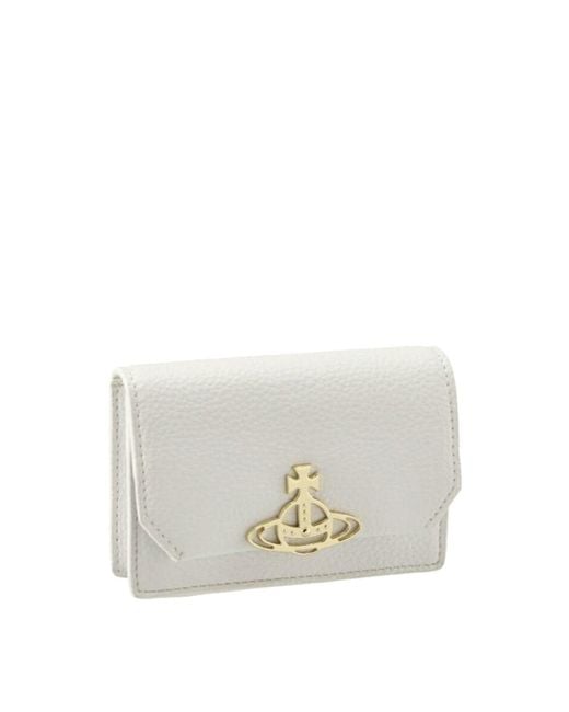 Vivienne Westwood White Flap Wallet