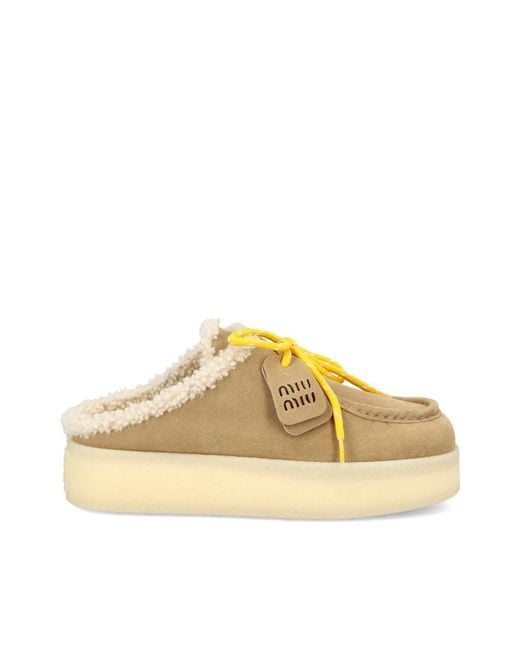 Miu Miu Natural Sandals