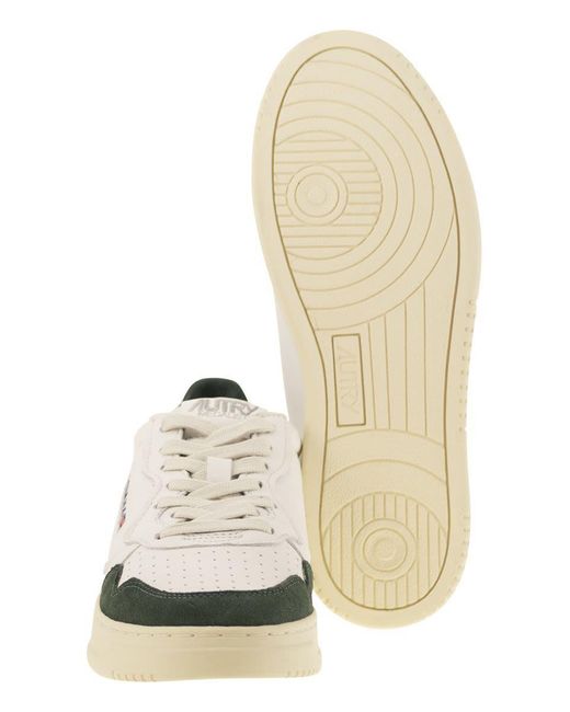Autry White Medalist Low for men