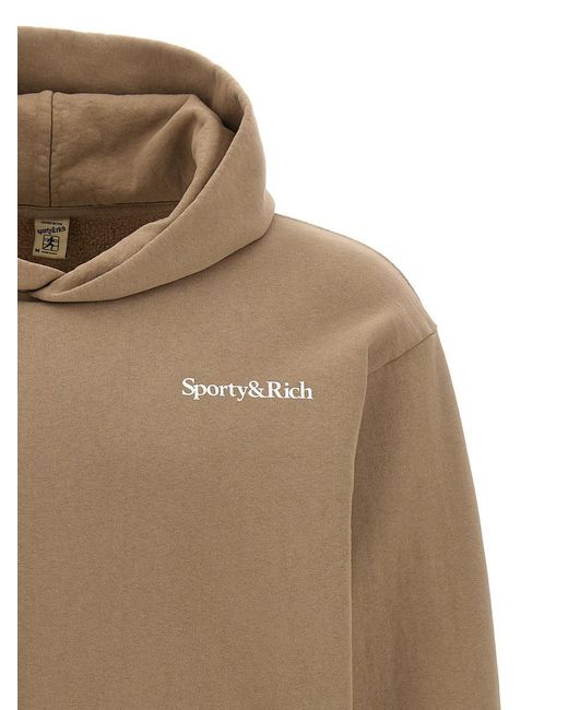 Sporty & Rich Gray 'Health Is Wealth' Hoodie
