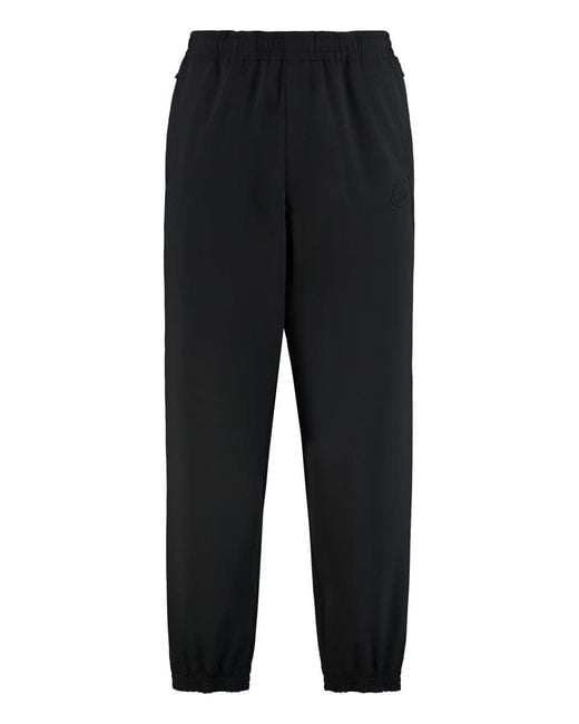 Moncler Black Techno Fabric Track Pants for men