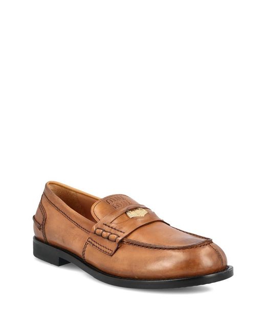 Miu Miu Brown Moccasins Shoes