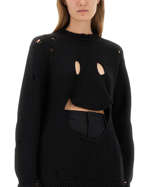 Moschino Black Wool Jersey