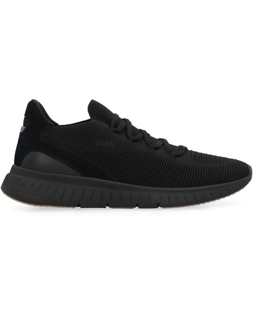 Boss Black Slon Fabric Low-Top Sneakers for men