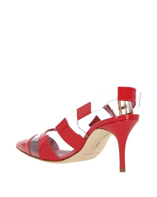 Manolo Blahnik Red Sandals