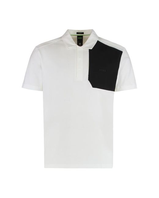 Boss Black Cotton Polo for men